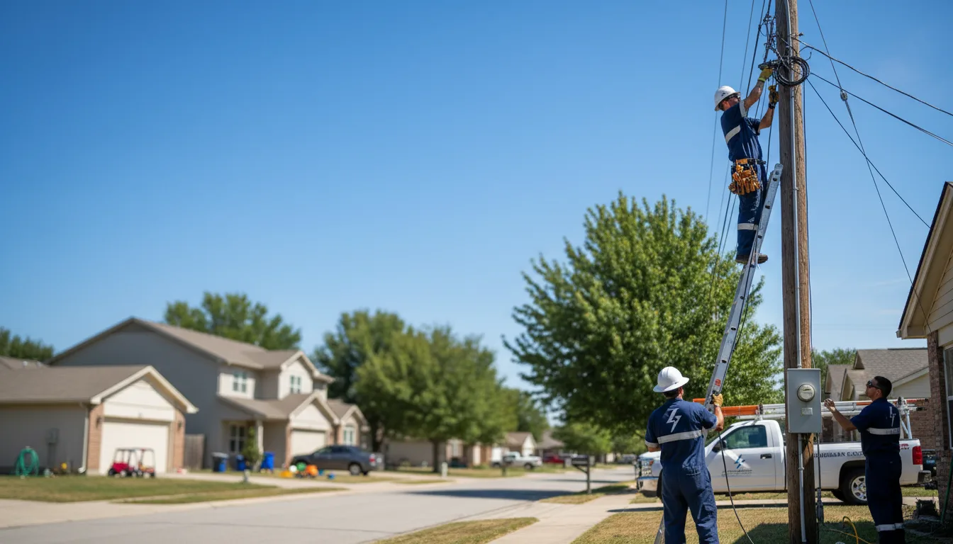 Residential electrician providing installation services in Baroda, MI